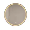 Pedido al por mayor Armario de baño Espejo Inteligente Espejo de Baño Montado en Pared con Luz, Espejo Redondo, Antivaho, Estilo Minimalista