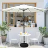 Guarda-sol Protetor UV para Exterior para Pátio de Villa, Varanda de Lazer com Proteção Solar, Quiosque de Café, Guarda-sol de Mastro Central, Guarda-sol de Jardim