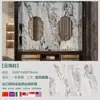 Nuevo Modelo Superficie de Cristal 1200*2400 Fondo Brillante Pared de Fondo Entrada Isla de Jade Azul Mesa Mostrador de Bar Mesa de Café Cristal Azul