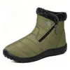 Zapatos de algodón mujer invierno poliuretano botas largas cálidas de caña alta pareja talla grande botas de nieve con forro de felpa engrosadas protección contra el frío