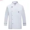 Uniforme de chef para restaurantes de hot pot, catering, restaurantes, comedores, ropa de trabajo de cocina, uniforme de panadero de manga larga, uniforme para personal de pastelería