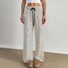 Ropa de Mujer de Comercio Exterior Transfronterizo Miravia Europea y Americana Estampado de Rayas Cómodo Casual para el Hogar Japonés y Coreano Pantalones Anchos Holgados