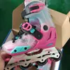 Patins em linha Maigu LE MiGao S7 usados para crianças, patins de roda inline para meninos e meninas, patins em linha ajustáveis para patinação freestyle