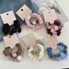 Gomas de Pelo Cuadradas de Colores con Etiqueta Dorada, Dulce Estilo Coreano, Alta Elasticidad, Duraderas, Versátiles Bandas para el Cabello, Accesorios para el Cabello, Alta Elasticidad