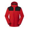 Chaqueta de Algodón Plumón Tres en Uno con Logo, Ropa de Trabajo Desmontable Cortavientos e Impermeable, Gruesa y con Forro Polar para Mayor Calidez