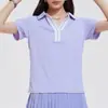 Camisa Polo Casual Versátil al Aire Libre de Manga Corta con Cremallera Ropa de Trabajo de Negocios Versátil Diaria de Secado Rápido con Solapa de Verano Transfronteriza