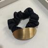 Liquidação! Elegante Elástico Preto para Coque, Elástico Estiloso, Cordão de Cabelo Feminino, Prendedor Versátil para Rabo de Cavalo