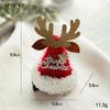 Navidad Tocado Lazo Horquilla Sombrero Clip Rojo Malla Astas Adulto Niños Pequeño Regalo Horquilla Accesorios para el Cabello