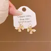 Novedad de Verano Estilo Fresco y Dinámico Aretes de Mariposa para Mujer, Modernos y Dulces, Versátiles Aretes de Circonita con Goteo de Aceite, Accesorios de Oreja de Nicho