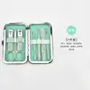 Conjunto de Tesouras para Unhas Transfronteiriço Conjunto de 7 Peças de Cortadores de Unhas Oblíquos para Sulcos de Unhas, Limpadores de Ouvido, Ferramentas de Cortadores de Unhas para Pedicure