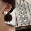 Presilhas de Orelha de Pérola Falsa de Alto Padrão Estilo Francês para Mulheres Sem Orelhas Furadas, Argolas de Orelha com Design Exclusivo, Joias de Orelha de Luxo Leve para Atacado