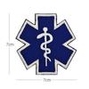 Parche bordado táctico de rescate Estrella de la Vida, parche moral, insignia para personal médico de campo de batalla, brazalete, accesorios para mochila
