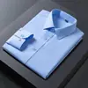 Liquidación de Primavera y Otoño Camisas Azules para Padrinos de Boda Ropa Formal de Negocios para Hombre Camisas Profesionales de Oficina Ropa de Trabajo de Manga Larga