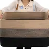 Cesta de Almacenamiento Tejida con Cuerda de Algodón Extra Grande para Ropa, Juguetes y Artículos Varios; Cesta de Almacenamiento de Gran Capacidad para Ropa Sucia