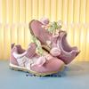 Zapatillas de Entrenamiento para Niñas Pink Tulip 2025 Primavera Nuevos Zapatos para Niños Zapatos Deportivos para Niñas Suela Suave Zapatos Forrest Gump
