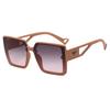 2025 nuevas gafas de sol cuadradas de montura grande, con pierna ancha y hueca, venta al por mayor, gafas de sol para mujer
