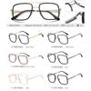 95906 estación independiente para hombre TR90 montura óptica anti-luz azul Diseño de anillo de metal de moda calidad montura de gafas al por mayor