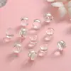 Nuevo aro metálico, silicona líquida de alta transparencia, tapones para los oídos con forma de hamburguesa de gran tamaño, pendientes elegantes y cierres traseros seguros para evitar que se caigan