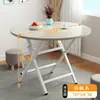 Mesa Dobrável Simples Mesa de Jantar para Casa de Aluguel Mesa de Jantar Portátil para Casa Mesa Redonda Barraca Exterior Mesa Quadrada Pequena