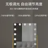 Espejo de Maquillaje Inteligente para el Hogar con Luz, Espejo de Maquillaje de Alta Definición para Escritorio, Espejo de Belleza con Bombillas, Espejo de Influencer de Hollywood