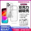 Funda de teléfono transparente Magsafe con fuerte succión magnética para iPhone 17 Pro Max, funda de teléfono acrílica Apple que no amarillea