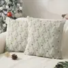 Almohada Acolchada de Navidad 2026 con Bordado 3D, Funda de Almohada de Felpa para Sofá de Sala de Estar, Funda de Cojín, Venta al por Mayor Transfronteriza