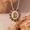 Anel de Amethysto Natural, Citrino e Peridoto, Anel de Girassol em Prata de Lei S925 com Pedras Coloridas, Anel Feminino, Direto da Fábrica Fonte