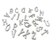 Colar novo de A-Z em aço inoxidável, quente, transfronteiriço, 26 letras em inglês, feminino, corrente de clavícula tipo caixa em aço inoxidável, não desbota