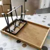 Prateleira de Vidro Criativa para Sala de Estar Cabide para Xícara de Chá Rack de Armazenamento Invertido para Copo de Água com Bandeja para Copo de Cerveja e Xícara de Café