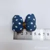 Laço Azul Denim Algodão Preenchido Feito à Mão Material DIY Decoração de Roupas de Bebê Bolsa Acessórios Capa de Celular Joias