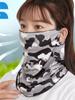 Mascarilla Protectora Solar de Seda de Hielo para Hombres y Mujeres, Máscara de Ciclismo para Exteriores de Verano, Protección Solar, Máscara de Cara Completa, Velillo Transpirable