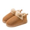 Pantuflas Cálidas de Algodón para el Hogar para Parejas, Pantuflas Antideslizantes de Suela Gruesa para Otoño e Invierno, Pantuflas Engrosadas de Algodón con Zapatos de Algodón Peludo