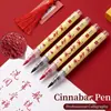 Pincel de cinabrio con punta suave para práctica de caligrafía, caracteres pequeños, copia de escrituras, calco, escritura de coplas de Año Nuevo y pintura. Venta al por mayor desde fabricante de cepillos