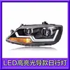 Conjunto de Farol Longding New Sagitar 12-18 Lente de Luz Diurna LED Modificada Farol Xenon LED Seta
