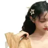 Horquilla de perla roja de Internet de Corea del Sur, pinza para el cabello rota para mujer, horquilla de una palabra, flequillo, pinza BB, pinza lateral elegante para sombreros