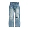Jeans Retro Americano Feito Sob Medida a Partir de Imagem ou Amostra Comércio Exterior Transfronteiriço Europeu e Americano Calças Longas Fábrica de Roupas Sob Medida Fabricação Gratuita de Amostras