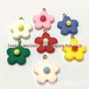 Resina Flor Fosco Cinco Pétalas Floret Daisy DIY Acessórios Material Fazendo Chaveiro Acessórios Rede Acessórios Cártamo