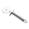 Cuchillo para pizza de acero inoxidable Cuchillo rodillo Cuchillo para panqueques Cuchillo para panqueques Herramienta de rueda para hornear pasteles cuchillo para pizza