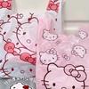 Bolsa colete bolsa plástica menina bolsa de mão rosa bolsa de presente bolsa de armazenamento bolsa de lixo doméstico portátil desenho animado feminino