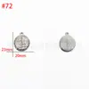 Venta al por mayor del fabricante Acero Inoxidable Presión de Aceite Colgante Cabeza Humana DIY Estilo Europeo y Americano Colgante Personalizado Accesorios de Joyería DIY