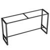 Pé de Mesa Alta com Prateleira Simples para Casa Varanda Bar Loja de Chá com Leite Pé de Parede Pé de Mesa de Jantar de Metal