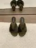Zapatos peludos de estilo retro con punta abierta y tacón de cuña, sandalias elegantes sin cordones para mujer, nueva colección de otoño, perfectos con vestidos, zapatos de tacón medio a alto para la noche