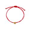 Europa y Estados Unidos Transfronterizo Venta Caliente Personalidad Forma de Corazón Cuerda de Mano Tejida a Mano Simple Todo Fósforo Pulsera de Pareja de Gama Alta