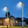 Luz de Calle Solar Exterior Impermeable Alta Potencia Ultra Brillante Nuevo Proyecto Rural Poste Alto Iluminación Led Sensor Cabezal de Luz de Calle