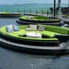 Cojín de Asiento y Respaldo Impermeable para Sofá Curvo de Jardín Transfronterizo Personalizado, Esponja Espesa de Alta Densidad, Cojín de Sofá para Exteriores Resistente al Sol