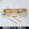 Accesorios para tablero de clavijas de madera maciza, cerillas de madera universales, palitos de madera pequeños, ganchos, estante de almacenamiento con agujero redondo, madera