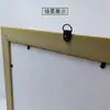 Marco de fotos colgante triangular en forma de D, pequeño, negro, directo de fábrica, nuevo, para colgar, decorativo, con gancho de montaje