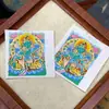 Gran Venta Tíbet Nepalero Pintado a Mano Puro Thangka Tara Verde Núcleo de Tarjeta 4*5