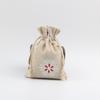 Bolsa de Algodón y Lino con Estampado de Madera y Cierre de Cordón Bolsa para Joyería Regalo Bolsa de Cuerda Empaque Vacío para Joyería Bolsita Pequeña con Cordón