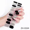 Zhengxiang Rede Vermelha Filme de Esmalte Colorido Gradiente Adesivos de Unha 3D Imitação de Diamante Florescendo Adesivos de Unha Livro Vermelho Pequeno Adesivos de Unha Quentes